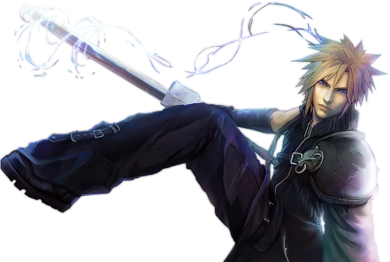 [ Img] - Cloud Strife Crisis Core (960x600), Png Download