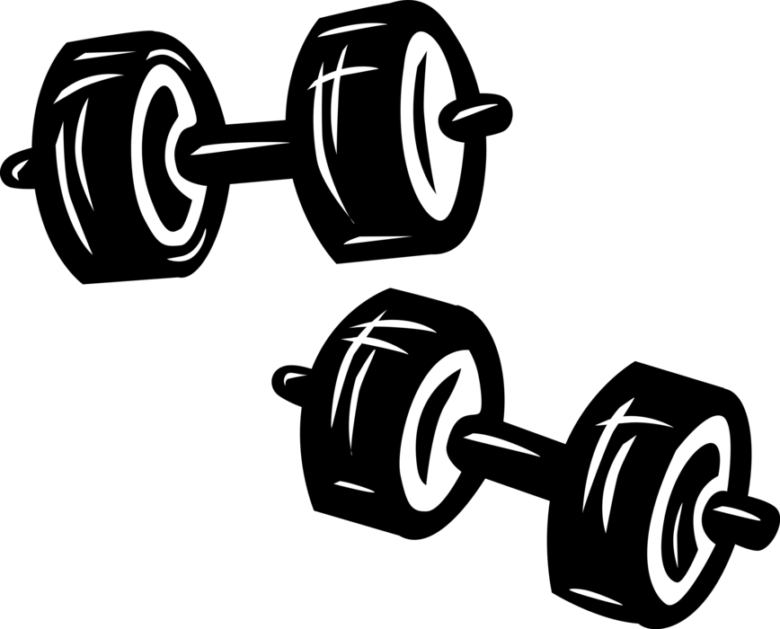 Bodybuilding Weights And Dumbbells - Dumbbell (868x700), Png Download