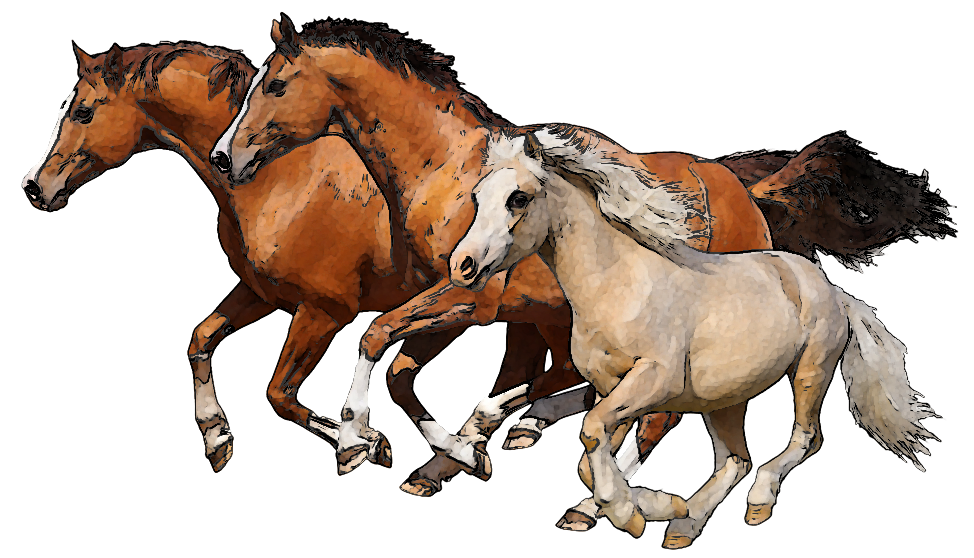 Download Png Image Report - Running Horses Png (974x558), Png Download