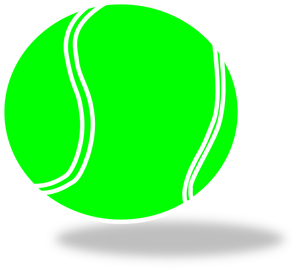 Graphic Royalty Free Stock Clip Art At Clker Com Vector - Green Tennis Ball Clipart (600x544), Png Download
