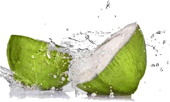 Fruit Water Splash Png - Waiola Coconut Water, Chocolate - 8.5 Fl Oz (550x343), Png Download