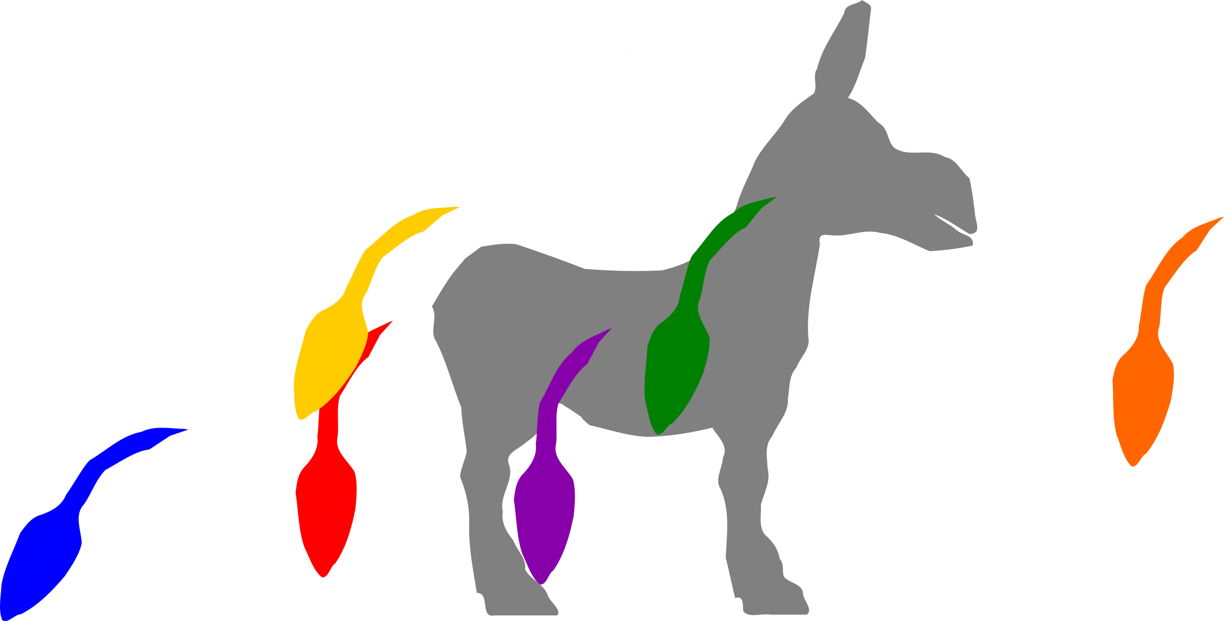 This Free Icons Png Design Of Pin The Tail On The Donkey (2400x1217), Png Download