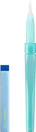 Aquash Watercolour Oil Pastel And Water Brush - Plastic (400x462), Png Download