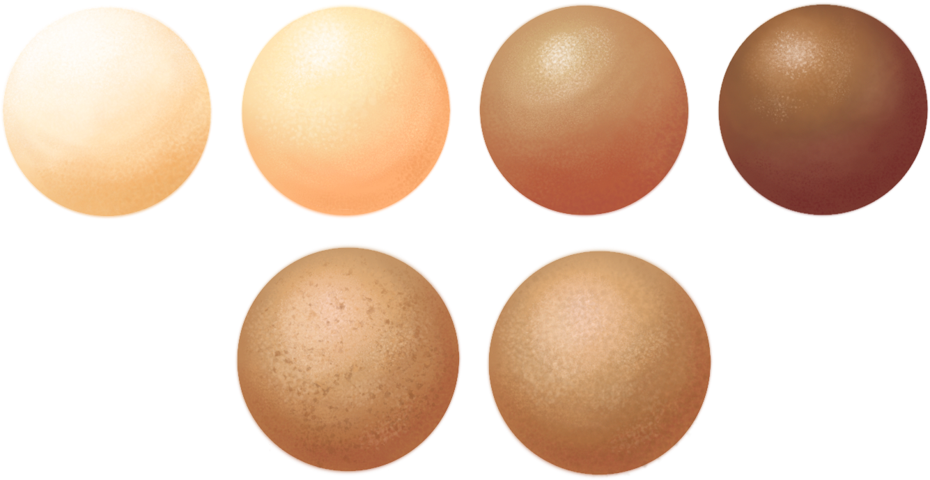 Skin Textures - Sample Demo - Autodesk Sketchbook Color Palette (1490x829), Png Download