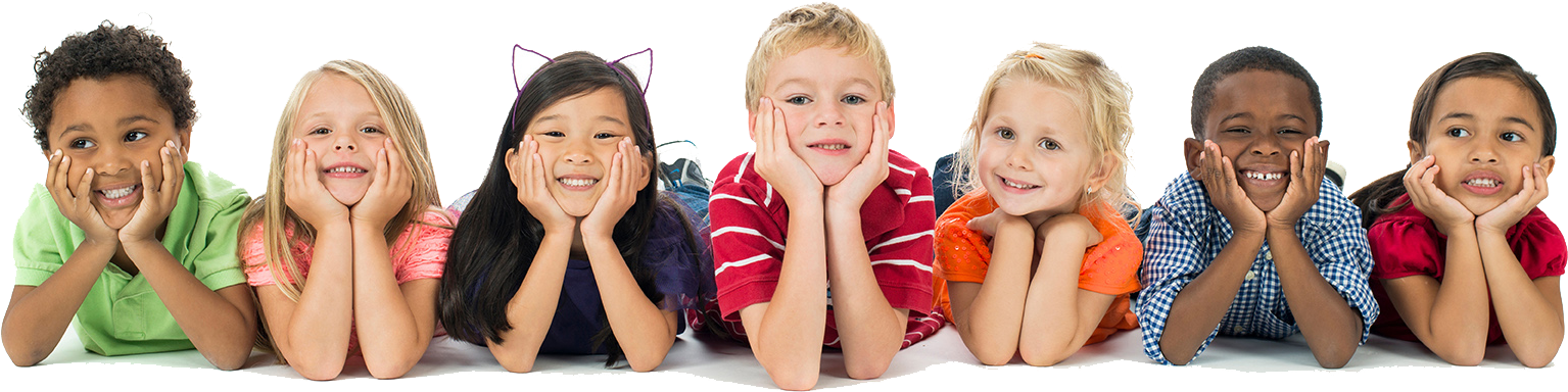 Little Kids In Line (1641x649), Png Download