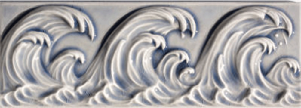 2 7/8" X 8" Wave Border (1000x990), Png Download