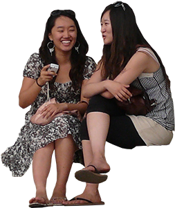 Sitting People Png - Cut Out People Sitting (350x350), Png Download