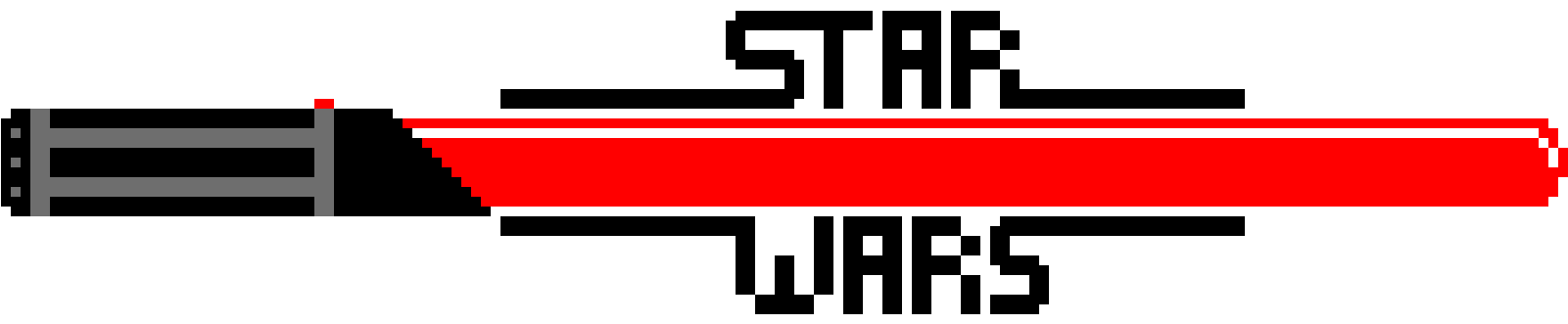 Lightsaber - Pixel Art (1630x830), Png Download