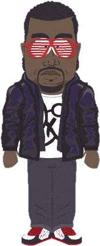 Kanye-west - Kanye West South Park (241x515), Png Download