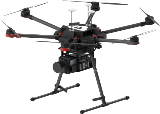 Lx-1 Echelon Lidar Multirotor - Dji (784x413), Png Download