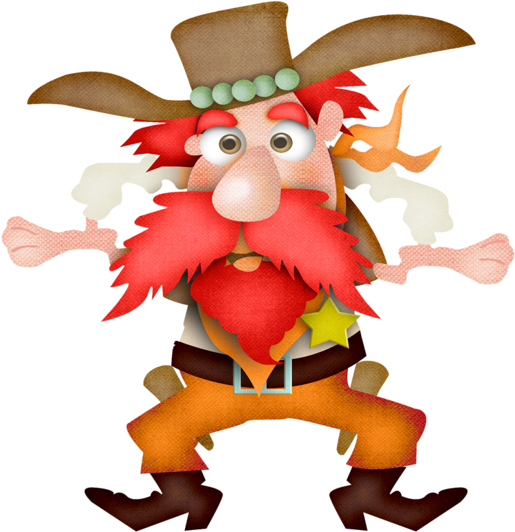 Cowboy E Cowgirl - Beard (780x800), Png Download