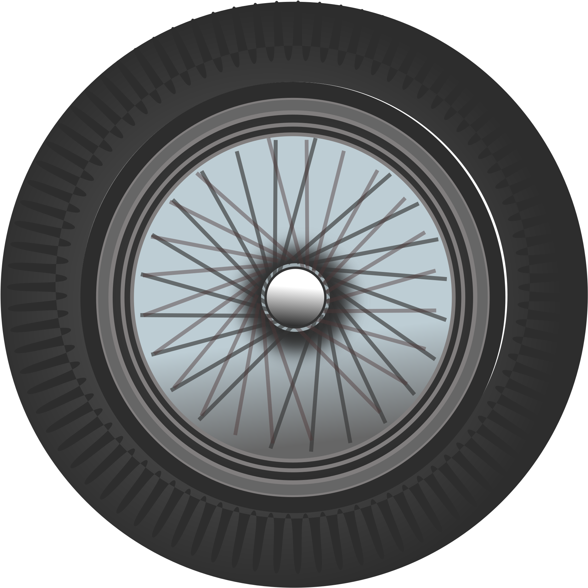 Classic Clip Art At Clker Com Vector - Wheel (600x600), Png Download
