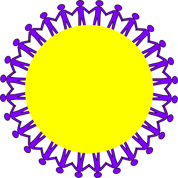 How To Set Use Circle Stick People Black No Border (600x600), Png Download