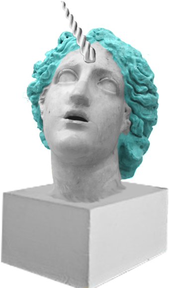 Vaporwave Statue Png (500x625), Png Download