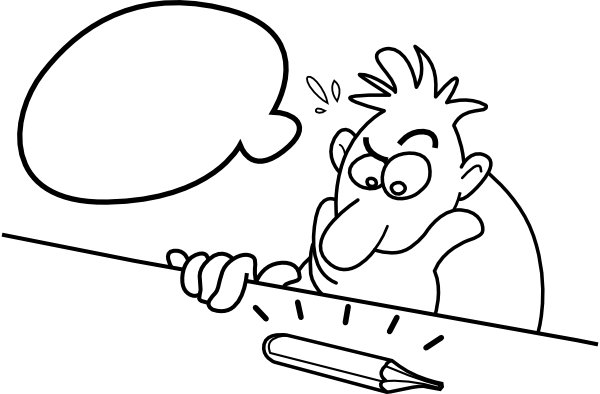 How To Set Use Man Thinking Clipart (600x394), Png Download