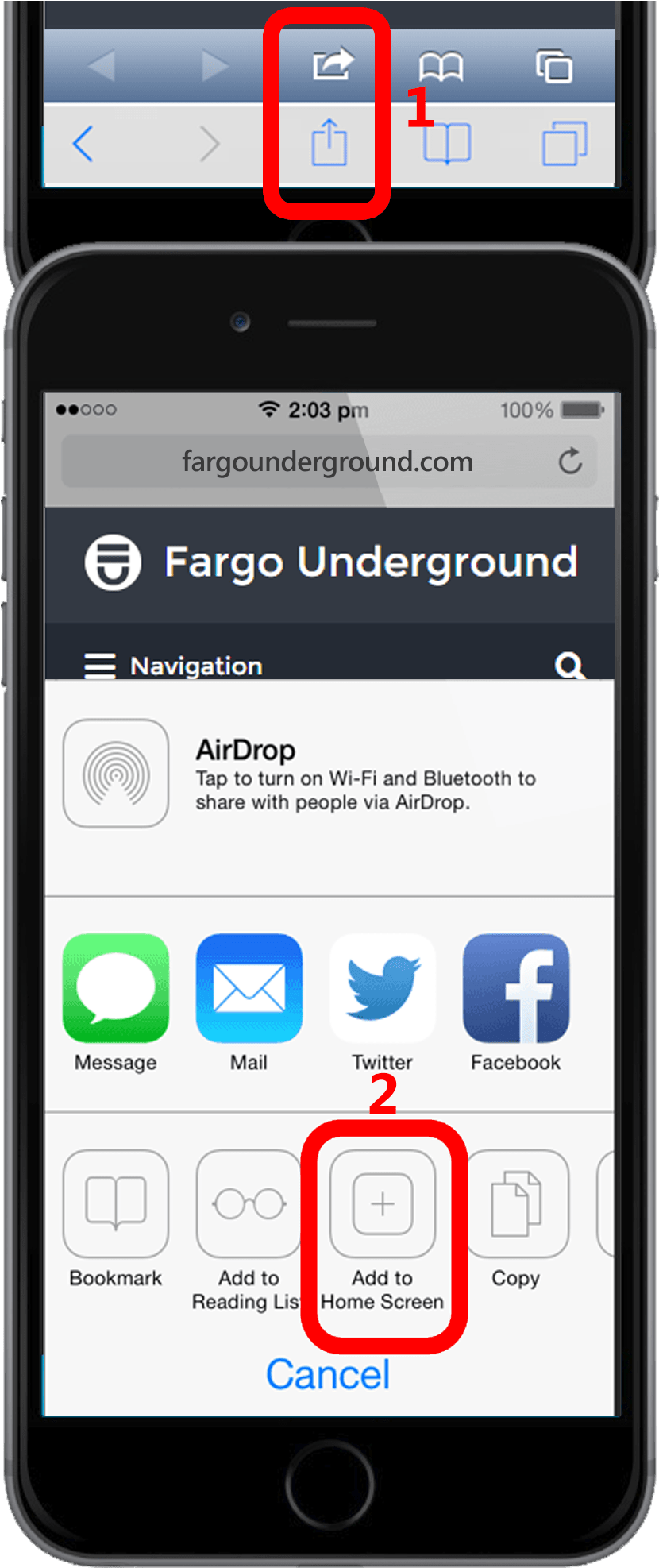 Add Fargo Underground To Iphone Homescreen - Iphone (1195x1994), Png Download