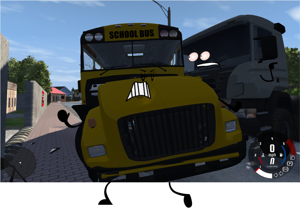 School Bus Crashed With Truck Picture - Commercial Vehicle (1440x810), Png Download