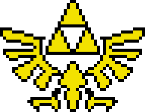 Triforce - Triforce Zelda Pixel Art (580x370), Png Download