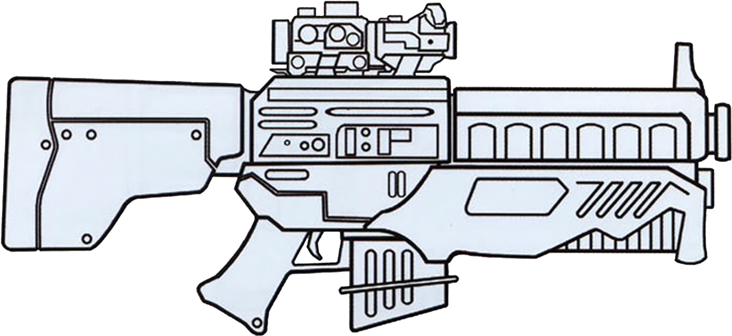 Dh-x Heavy Blaster Rifle - Blastech Dh X Heavy Blaster Rifle (1570x710), Png Download