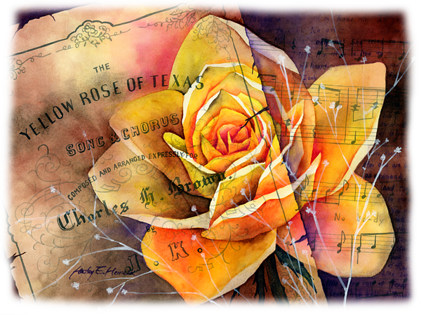 Click And Drag To Re-position The Image, If Desired - Yellow Rose Of Texas (600x449), Png Download