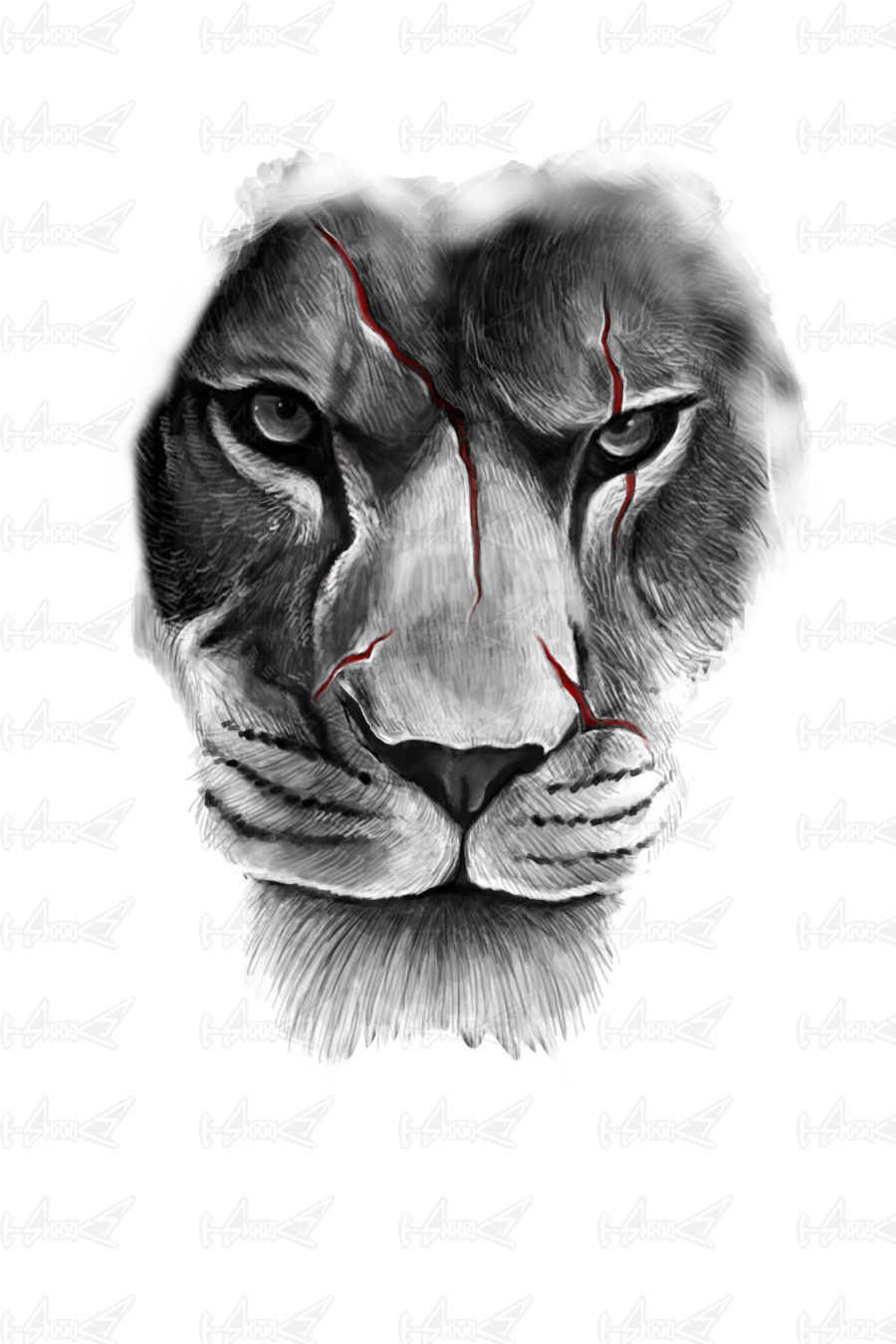 Graphic Freeuse Library T Shirts Designed By - Printfull Lion Scarface Jacket Unisex Sweatshirt (900x1350), Png Download