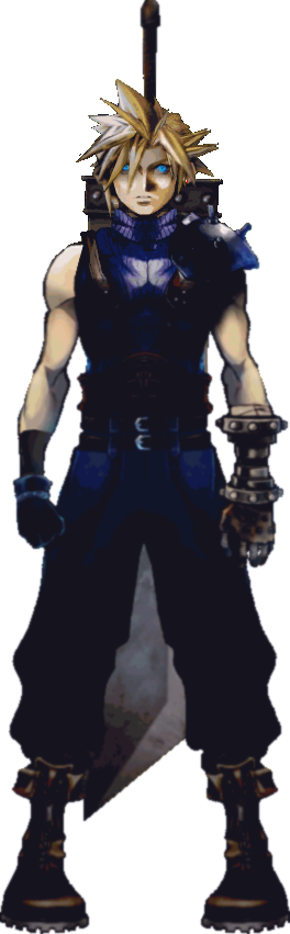 Picture - Mugen Cloud Strife (264x851), Png Download