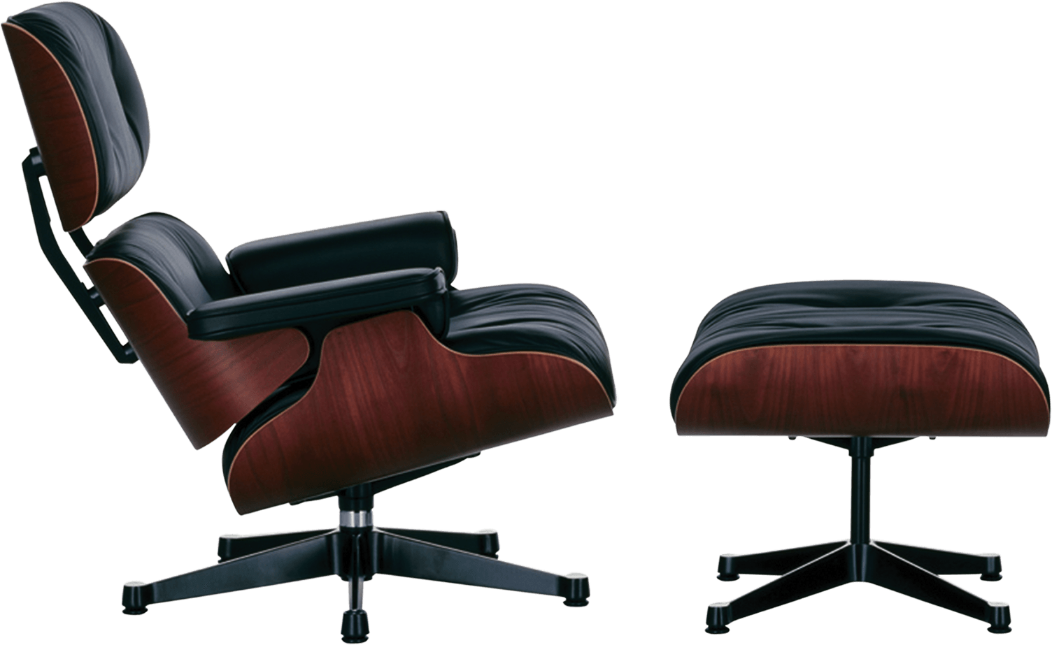 Download - Eames Lounge Chair Transparent (1610x962), Png Download