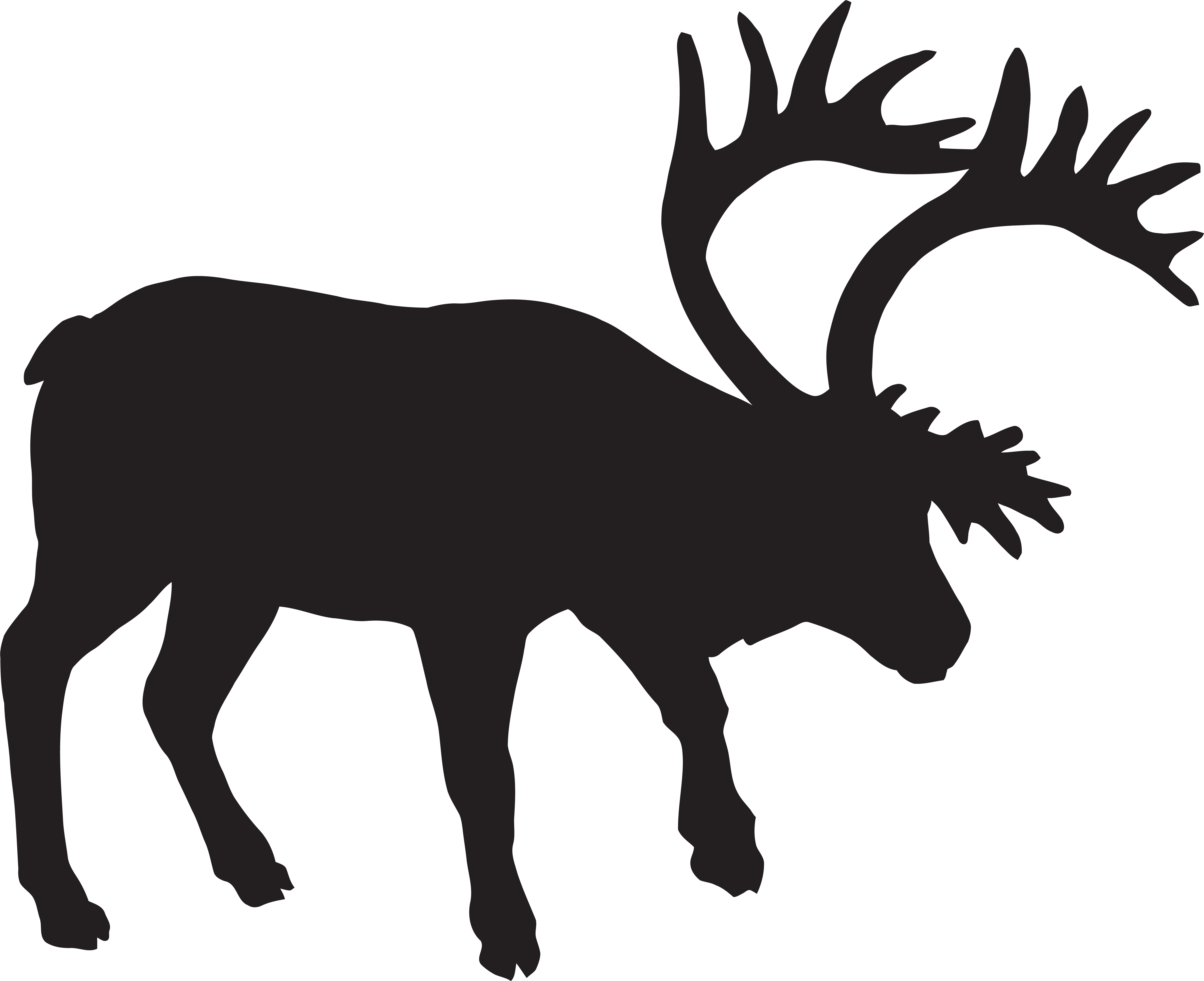 Fallow Silhouette Png Clip Art Image Gallery (8000x6517), Png Download