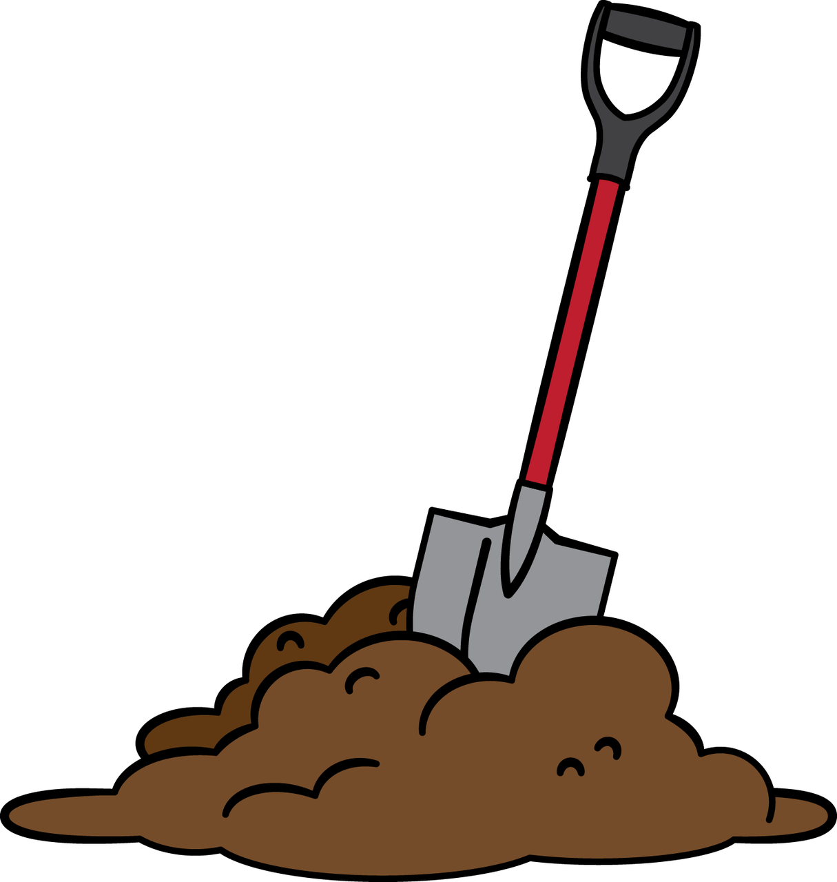 Digging Dirt Angel Moroni Clip Art - Digging Shovel Clip Art (1215x1280), Png Download