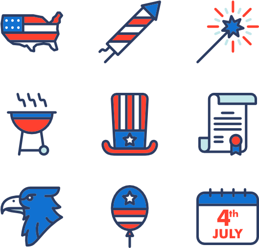 4th Of July - Independence Day (600x564), Png Download