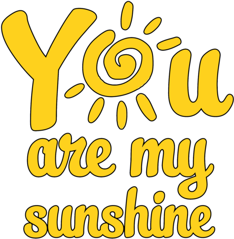 You Are My Sunshine Png - You Are My Sunshine Mother Daughter Shirts (500x500), Png Download