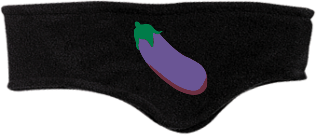 Eggplant Emoji C910 Port Authority Fleece Headband - Headband (1024x1024), Png Download