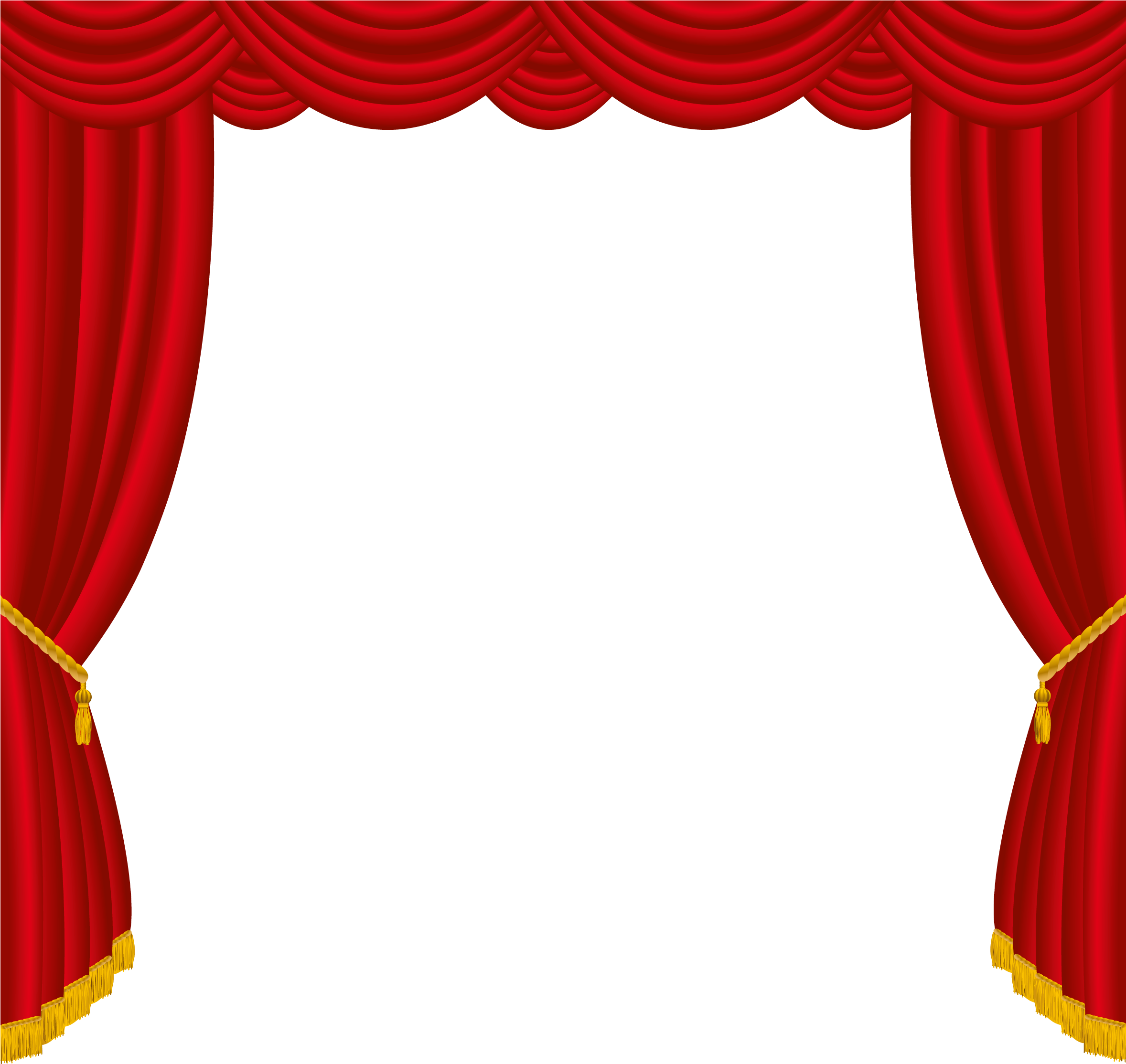 Vector Transparent Red Curtains Decor Png Gallery Yopricevill - Curtain Png (2375x2267), Png Download