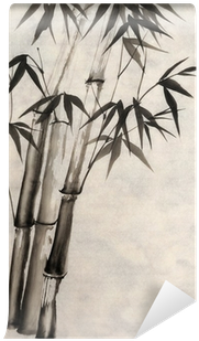 Watercolor Painting Of Bamboo Wall Mural - Emerson And Neo-confucianism: Crossing Paths Over (400x400), Png Download