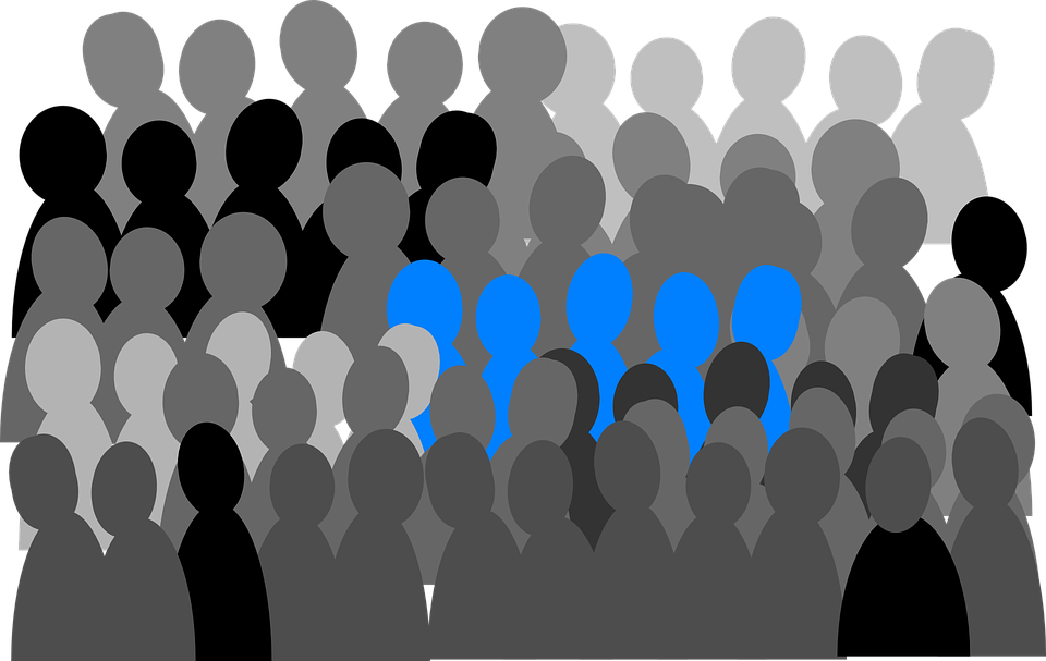 Group, Crowd, People, Team, Silhouette, Community - Siluetas De Grupos De Personas (960x607), Png Download
