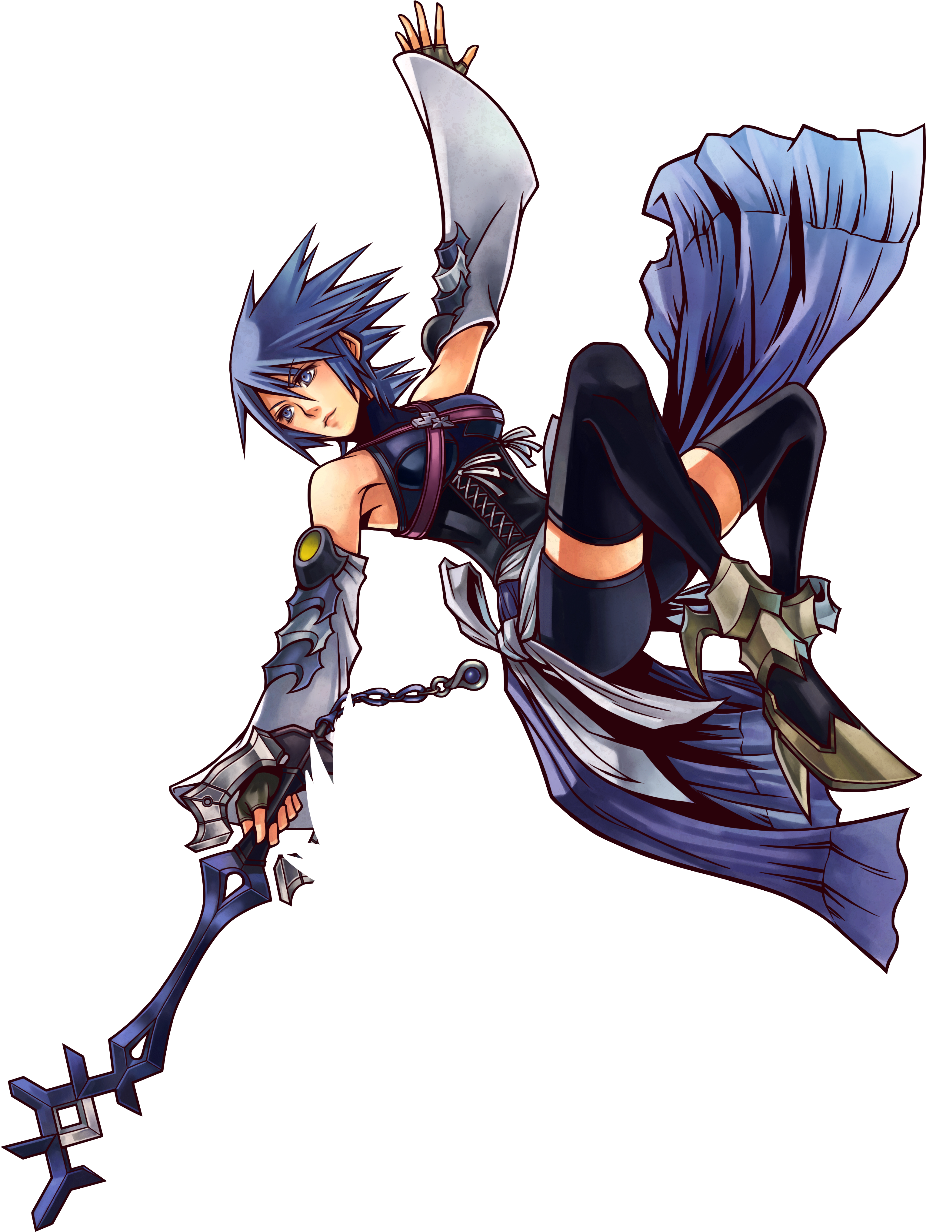 Make A Ranged Spell Attack For Each Fire Bolt - Kingdom Hearts Aqua Nomura (3123x4155), Png Download