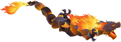 Burning Dragon 3e - Dragon City Burning Dragon (400x304), Png Download