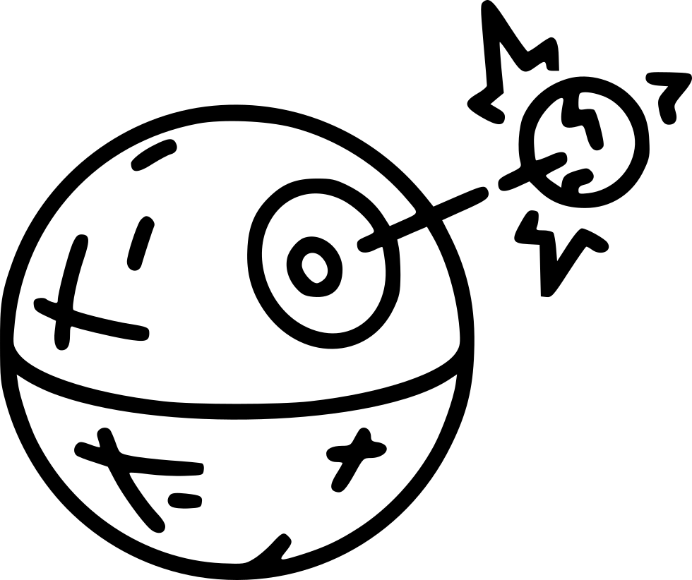 Death Star Comments - Scalable Vector Graphics (980x822), Png Download