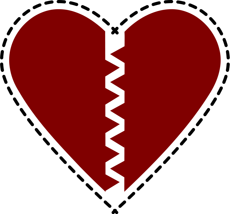 How To Set Use Broken Hearts Clipart (900x836), Png Download