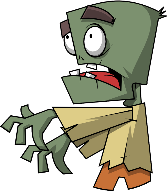 Simple Clipart Zombie - Clip Art (627x698), Png Download