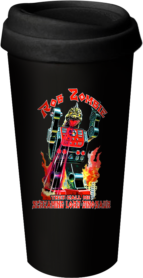 Lord Dinosaur Ceramic Travel Mug - Rob Zombie Lord Dinosaur Mens Black Tshirt: Xxl (1000x1000), Png Download