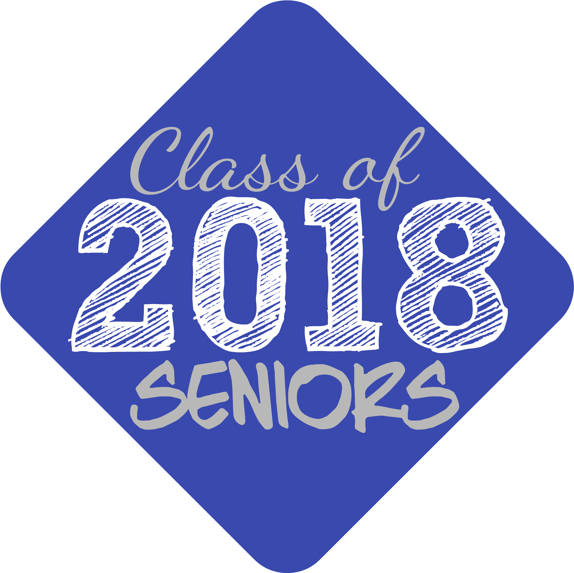 Class Of 2018 Seniors Logo - Newborn Baby Monthly Stickers - Great Shower Registry (2000x2000), Png Download