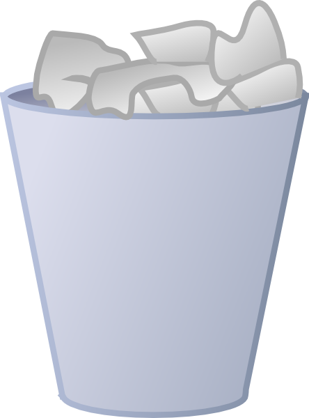 28 Collection Of Classroom Trash Can Clipart - Office Trash Can Clip Art (444x600), Png Download