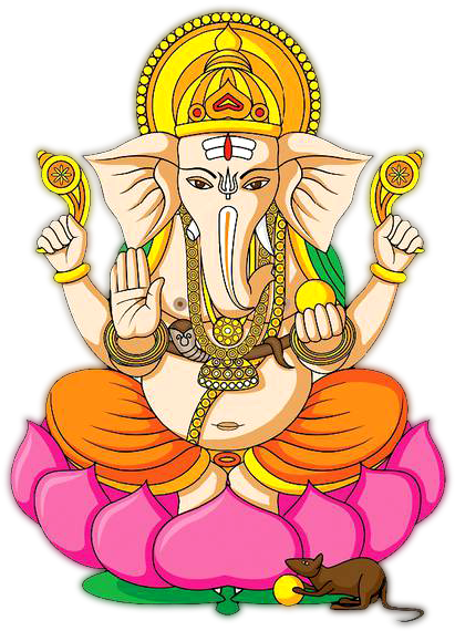 Jpg Library God Clipart Ganesha - Ganesh Ji Png Pic Art (640x696), Png Download