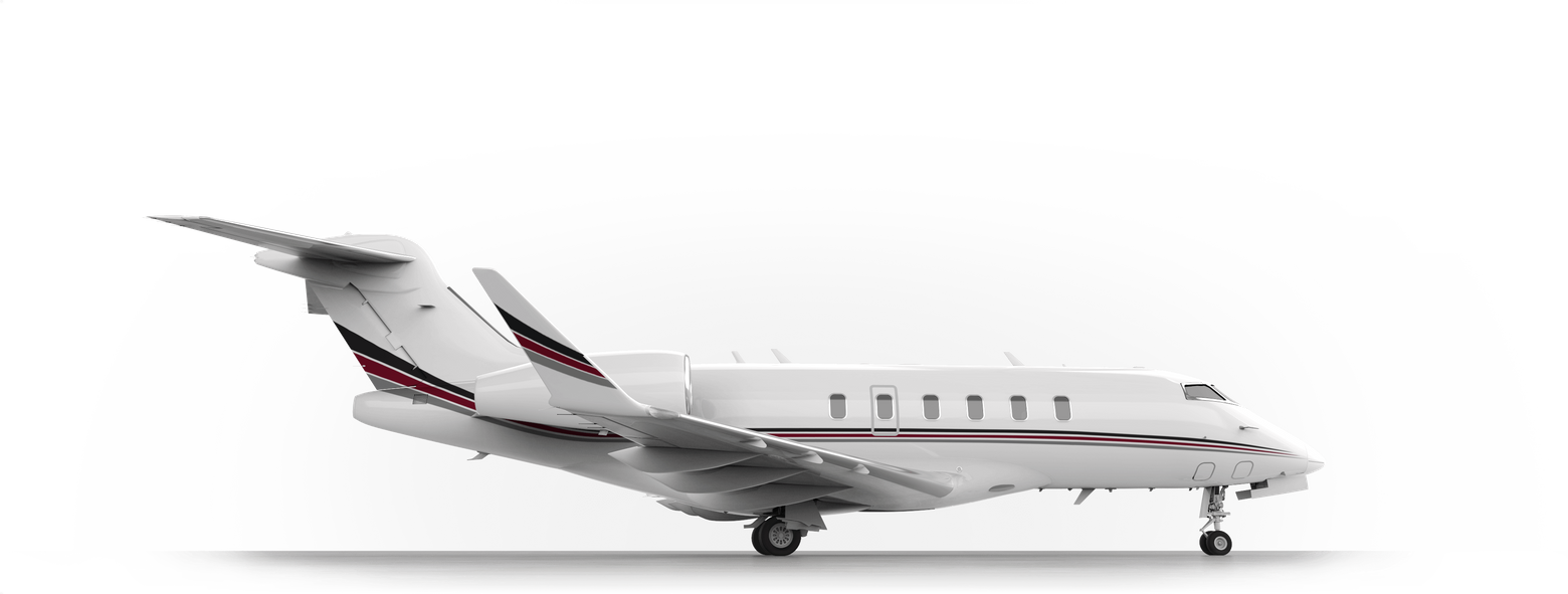 Bombardier Challenger 600 (1560x591), Png Download