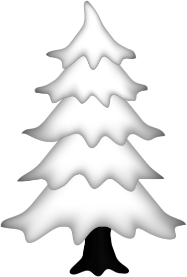 White Tree 4 Xmas Image By Jennyquinn1 - Christmas Tree (371x550), Png Download