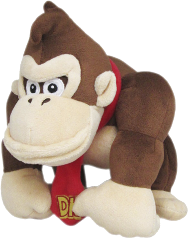 Little Buddy - Mario - Plush - Donkey Kong - 10 Inch - All Star Donkey Kong Plush (640x480), Png Download