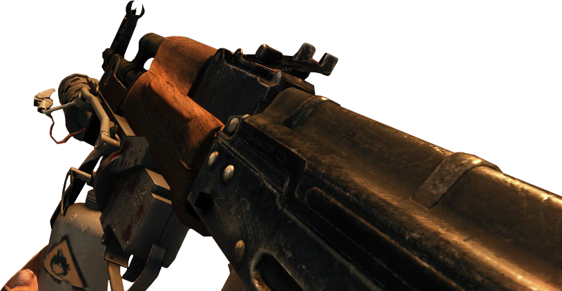 Ak47 Reloading Flamethrower Bo - Ak-47 (814x422), Png Download