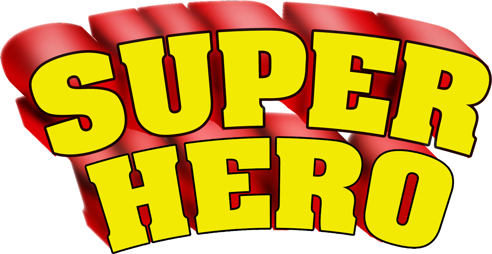 Superhero Words Super Hero Clip Art Hostted - Superhero In Words (1600x828), Png Download