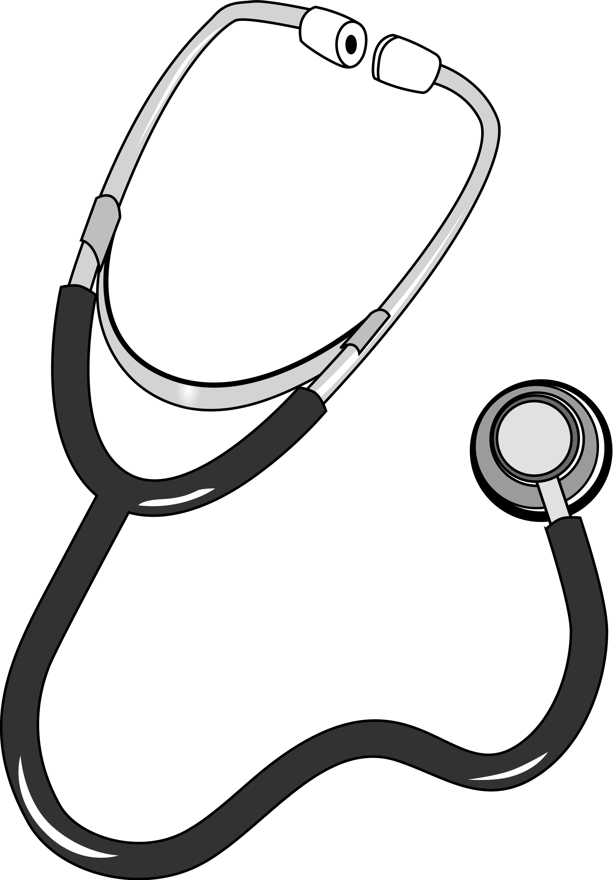 Stethoscope Svg Png Black And White - Stethoscope Pics For Coloring (2000x2869), Png Download